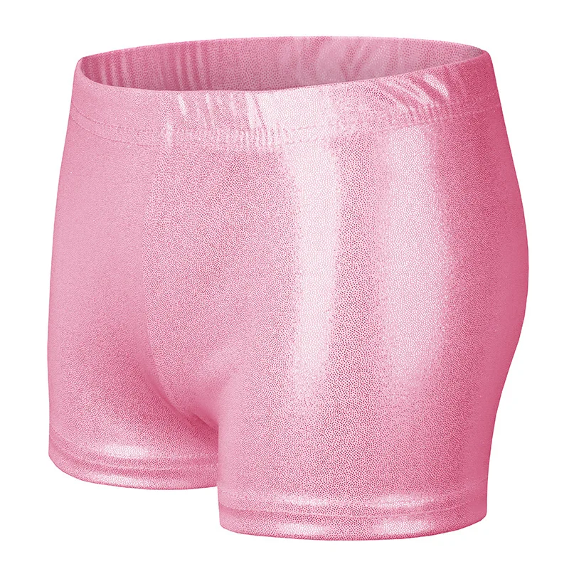 Wholesale Custom Kids Dance Stage Performance Shorts Girls Ballet Shiny Dance Shorts