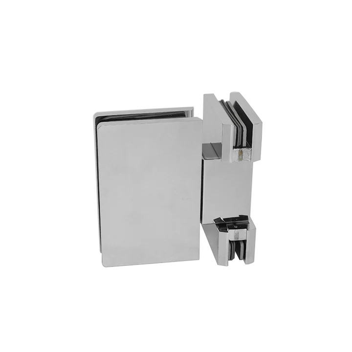 Adjustable Brushed Nickel Shower Hinge Wall Mount Offset Back Plate shower hinge Cover Plates Mirror glass door hinges