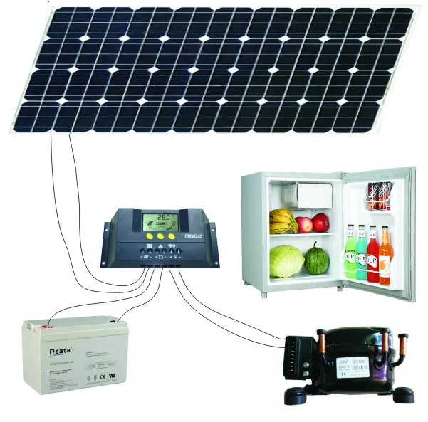 Solar Refrigerator Mini Bar Cooler Fridge Freezer 12V DC 50L