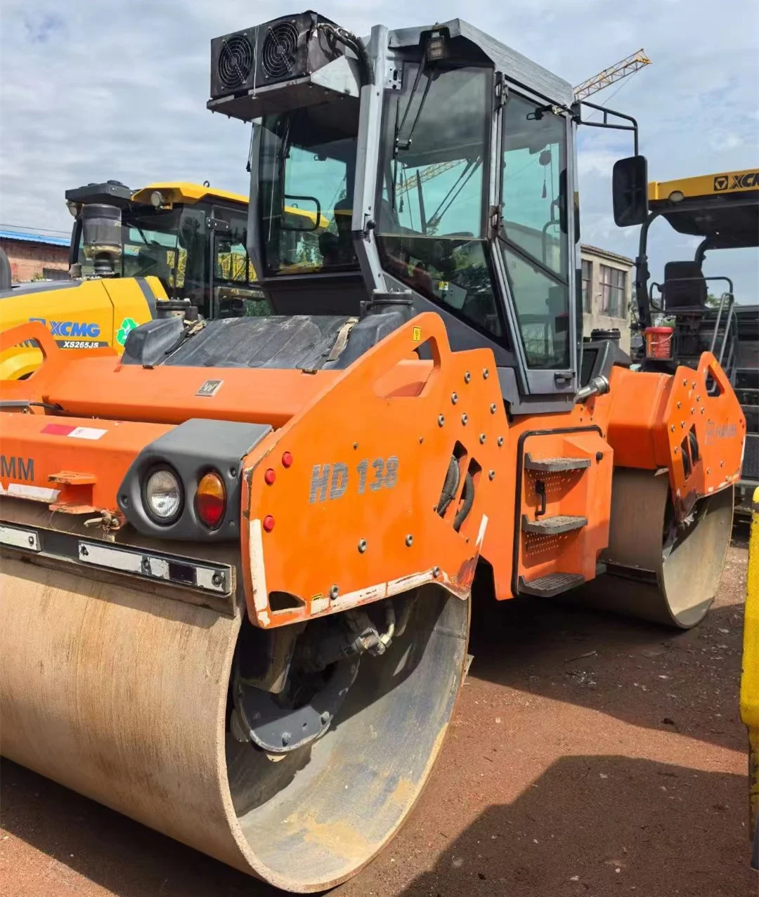 Used 15 Ton HAMM HD138 Double Drum Vibratory Roller Machine Tandem Roller Compactor with Engine Pump Motor from USA for Sale