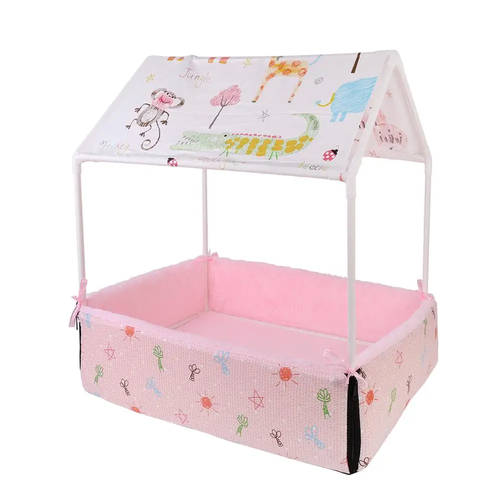 
Comfort Pets Sleeping Bed Nest Solid Frame Puppy House Collapsible Indoor Cat Tent 