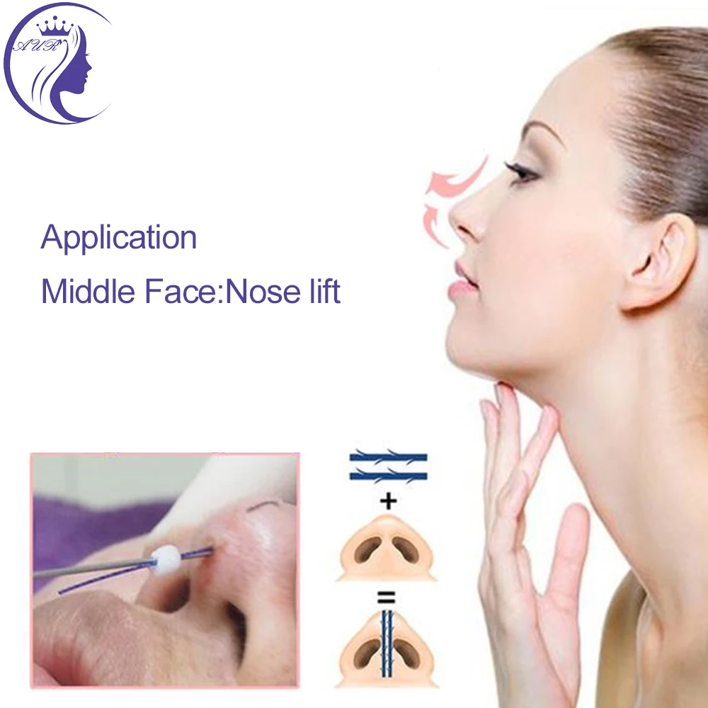 High-grade COG 2-1 L Blunt 19G 60mm polydioxanone absorbable sutures pdo thread lift korea cog nose