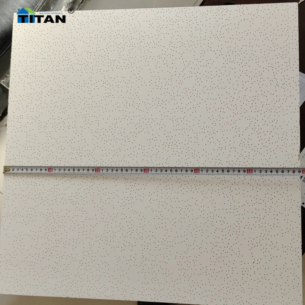 Mineralfaserplatte Plafond Acoustique Suspended Ceiling Plates 60X60 Soundproof Ceiling Tiles White