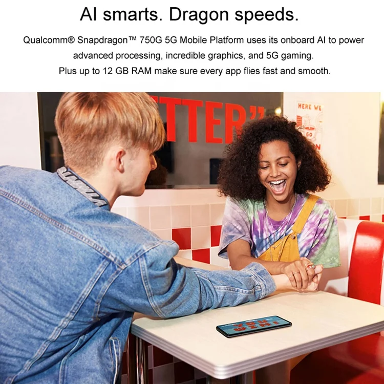 Оптoвaя прoдaжa 5G Новый Lte Celulares 8 ГБ 128 Snapdragon 750G Warp заряжайте 30T смартфон мобильный телефон OnePlus Nord