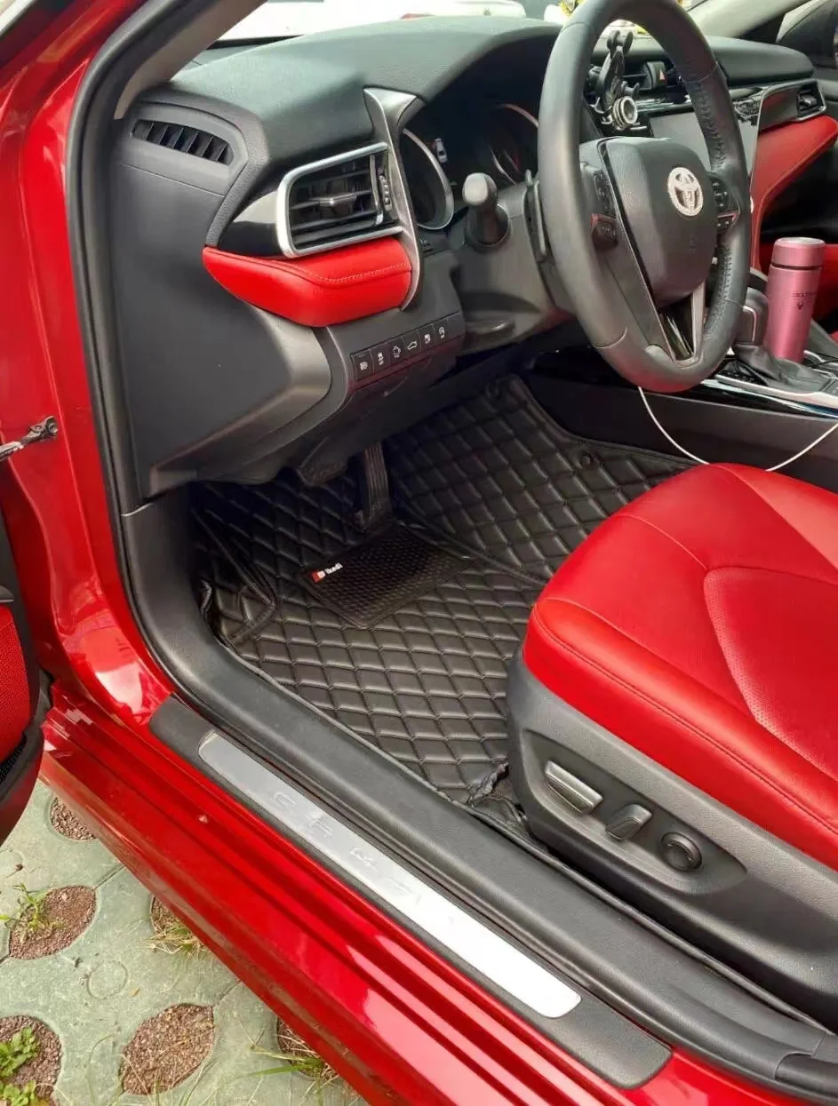 Luxury Car Floor Mats Full Set Carpet Waterproof Diamond Car Mat For Toyota Yaris 2016 2021 2022 2023