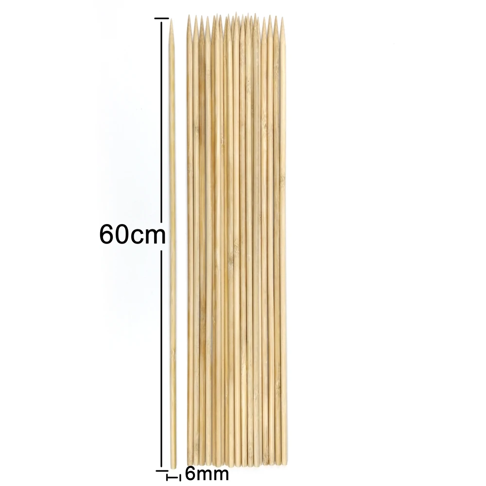 40cm 50cm 60cm Bamboo Skewers for Cotton Candy