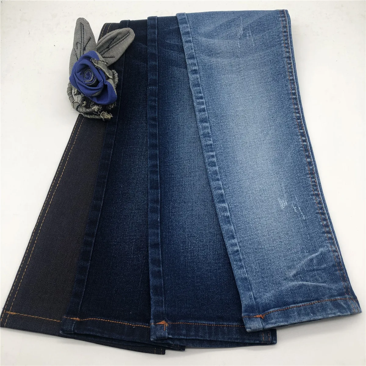 
9 унций, темно-синий хлопок, полиэстер, спандекс, саржевая ткань, джинсовая ткань хорошего качества для мужчин и полыни, джинсы и куртки 