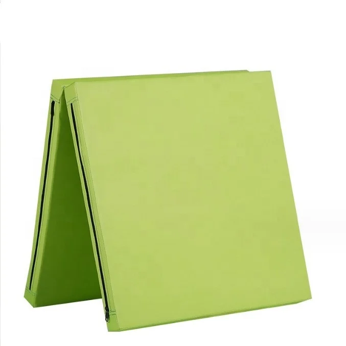 Folding Gymnastics Mat 5cm Thick PU Canvas PVC Foam 4m Length for Dance Practice Fitness Yoga Sit-ups Somersault Training