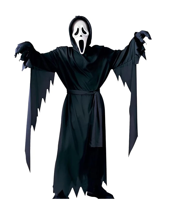 Ghost Costume for Adult Scream Mask Costume Robe Adult Halloween Costumes Cosplay Child