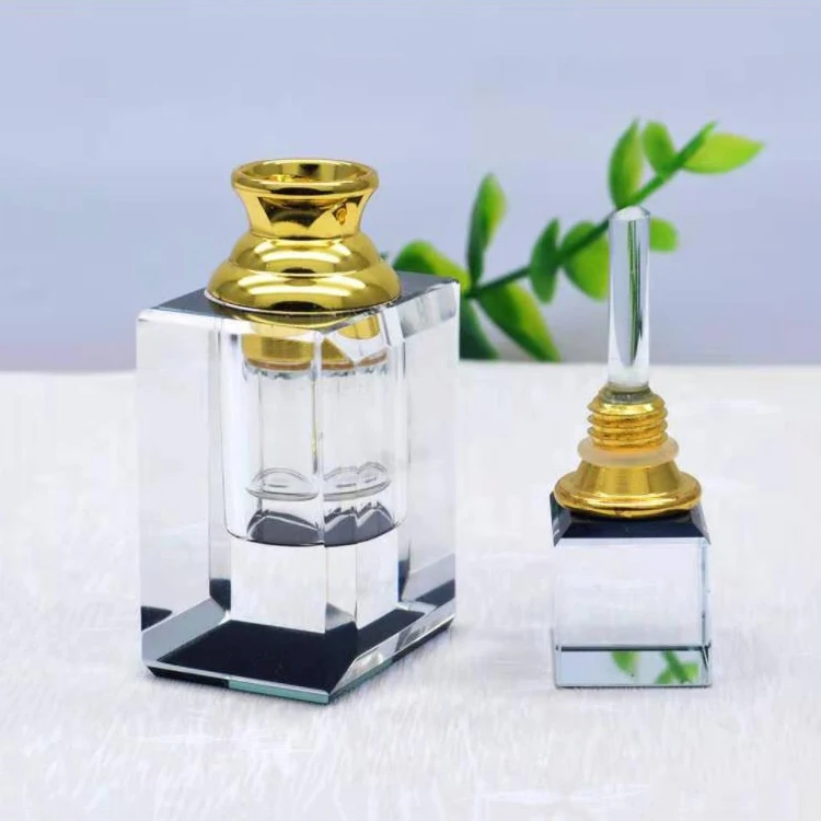 Wholesale Modern Dropper Packaging 1ml 2ml Luxury Home Centerpiece Mini Empty Crystal Perfume Oil Bottle