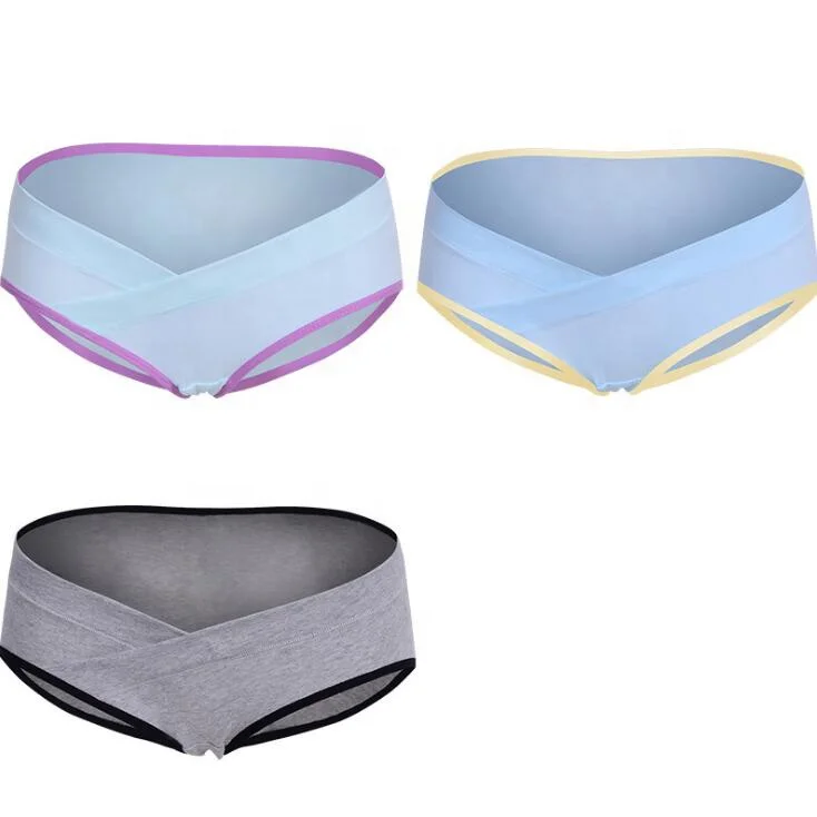 
 3 шт./лот хлопковое нижнее Белье для беременных U-образные трусики с заниженной талией короткие трусики нижнее белье для беременных Трусики  