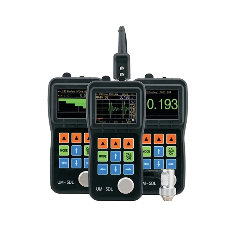 Digital coating ultrasonic thickness of steel gauges test