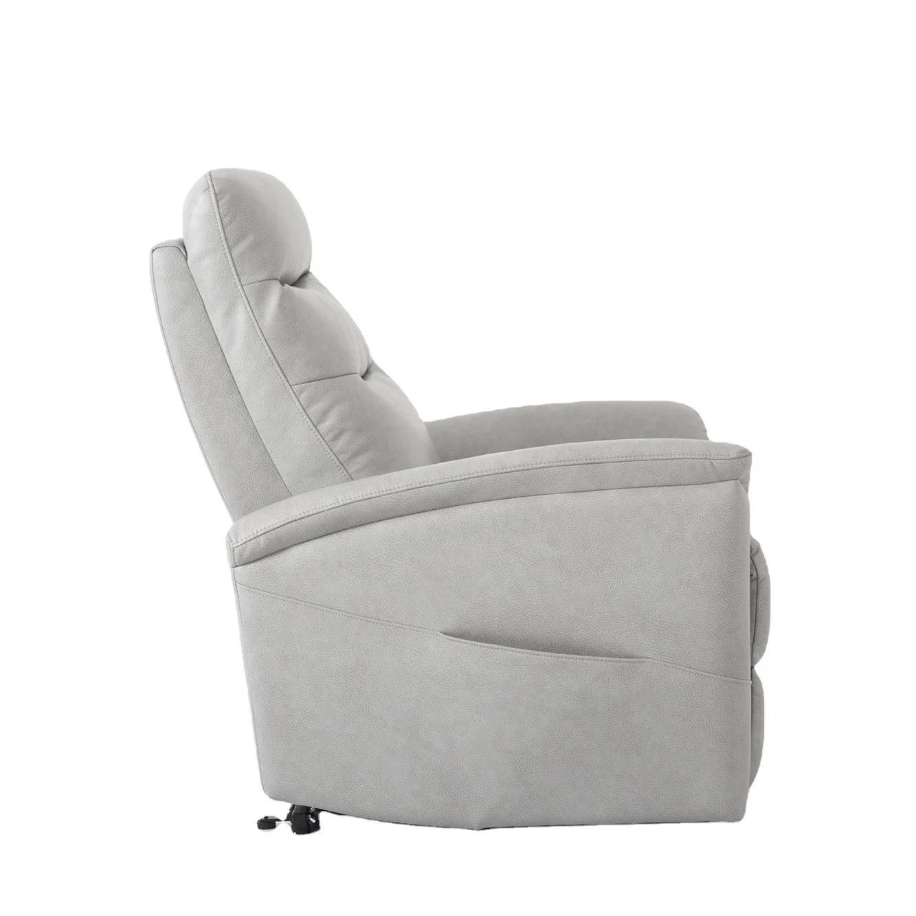 Nisco Single Motor Lift Chair with Heat & Massage in Leather Air fabric