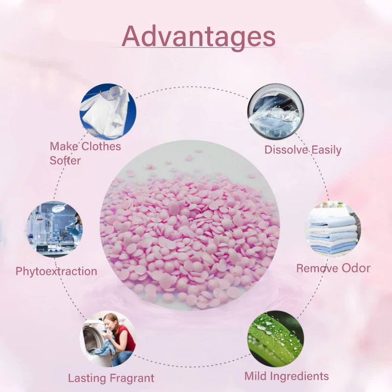 200g Mites Removing Long-lasting Smell Softener Fragrance Booster Scent Beads Laundry Beads For Deep Cleaning