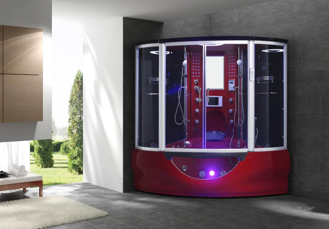 Multi-functional Large Discount Luxury Steam Sauna Room Shower Cabin Bathtub With 6 mm Tempered Glass