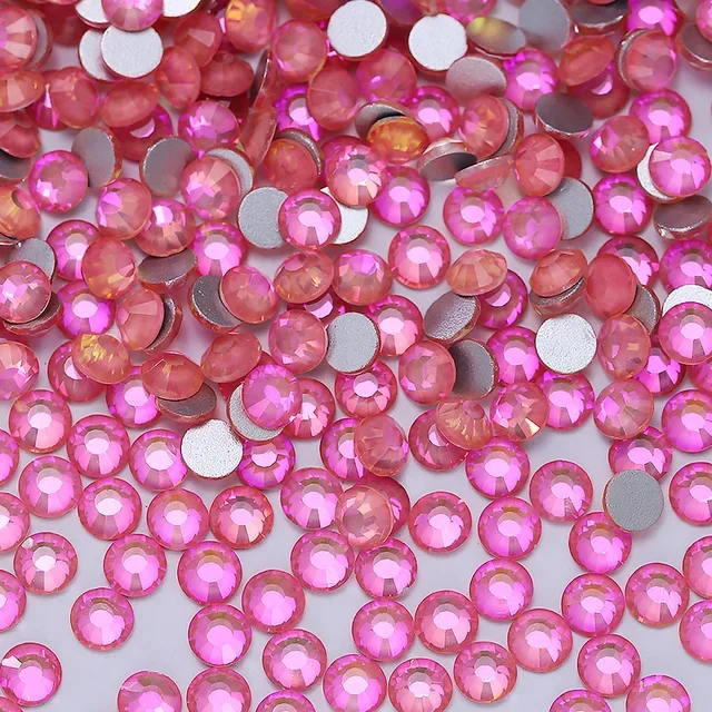 SS3-SS50 Non Hotfix Rhinestones Bling Crystal Opal Series Super Glitter Glass  Crystals for DIY Nail Art Charm