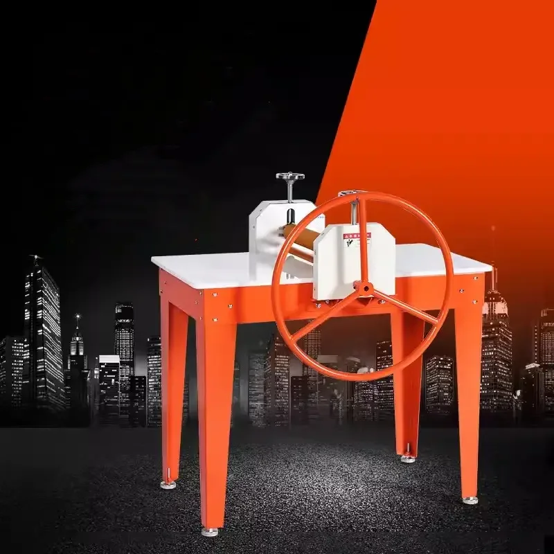 Manual clay press machine aluminum alloy double roller gear variable speed clay plate porcelain plate special equipment