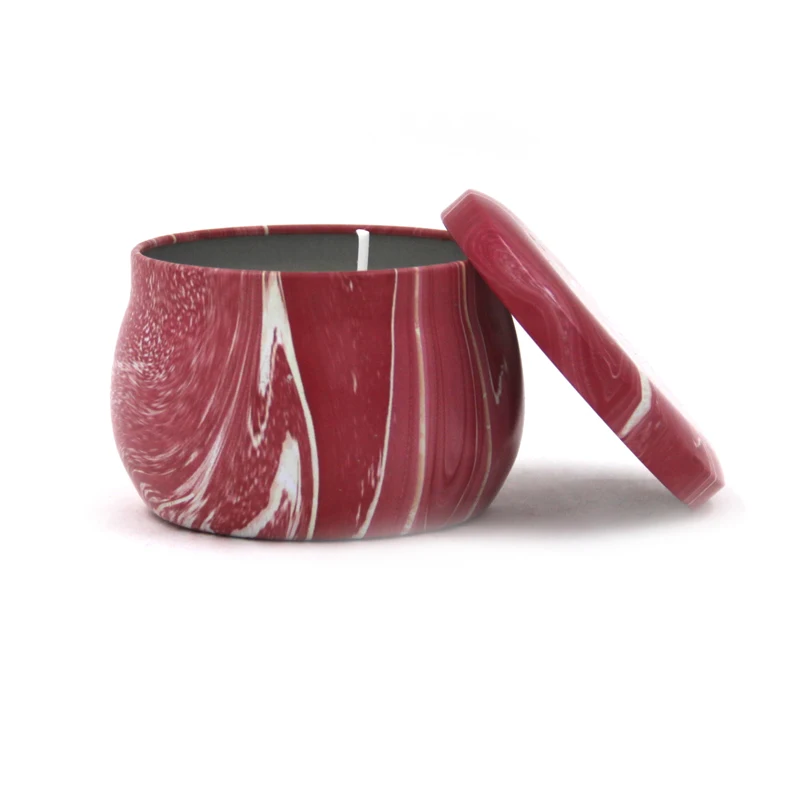 4.4oz Soy Wax Tin Candle For Making Oil Fragrance Scented Candles Private Label Scented Gift Box Set