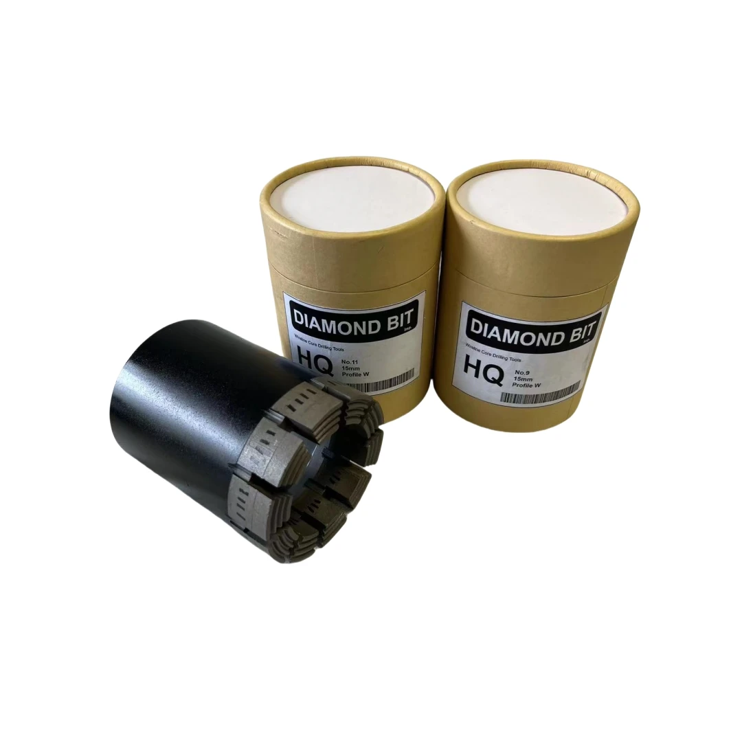 Hard Rock Core Drilling Impregnated Diamond Coring Bits 15mm matrix BQ NQ HQ PQ Bit