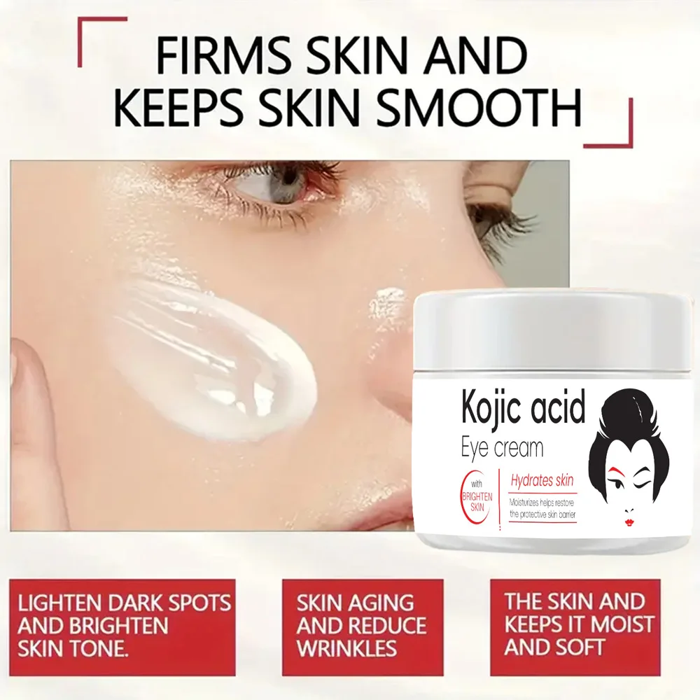 New Natural Kojic Acid Eye cream Hydrating & nourishing formula lighten bark spots skin aging Kojic Acid Eye Cream