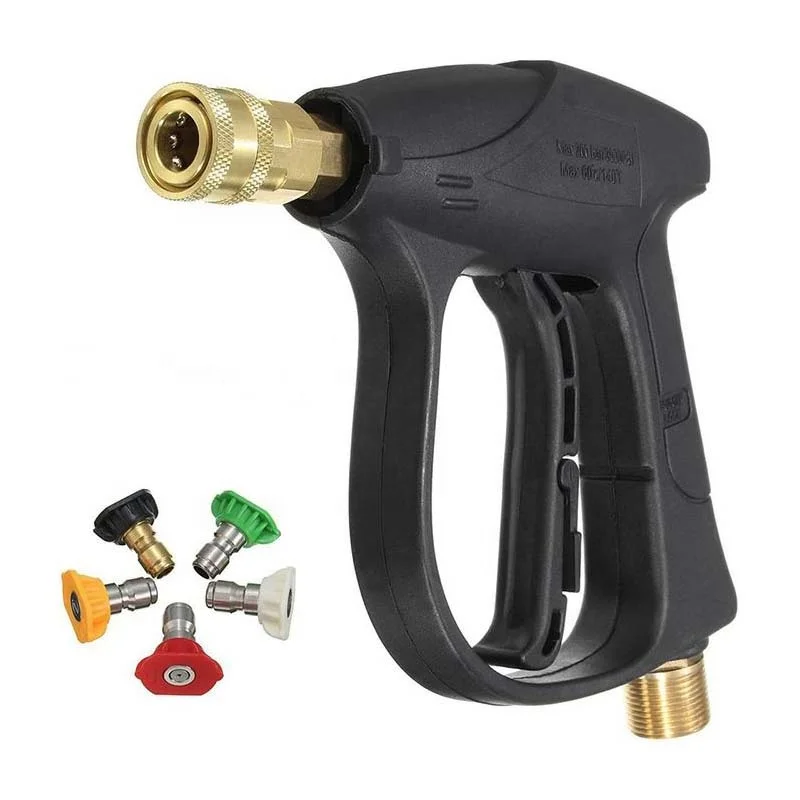 AMSTURDY PGK01 black handle 5 quick connect nozzles electric durable portable Efficient Cleaning high pressure car washer gun