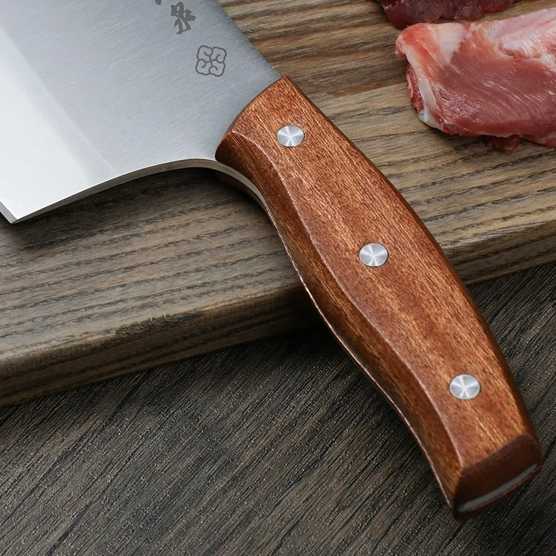 Chinese kitchen knife Meat Cleaver 7 inch Heavy Duty Chopper Butcher Knife Bone Cutter Chefs Chopping Knife