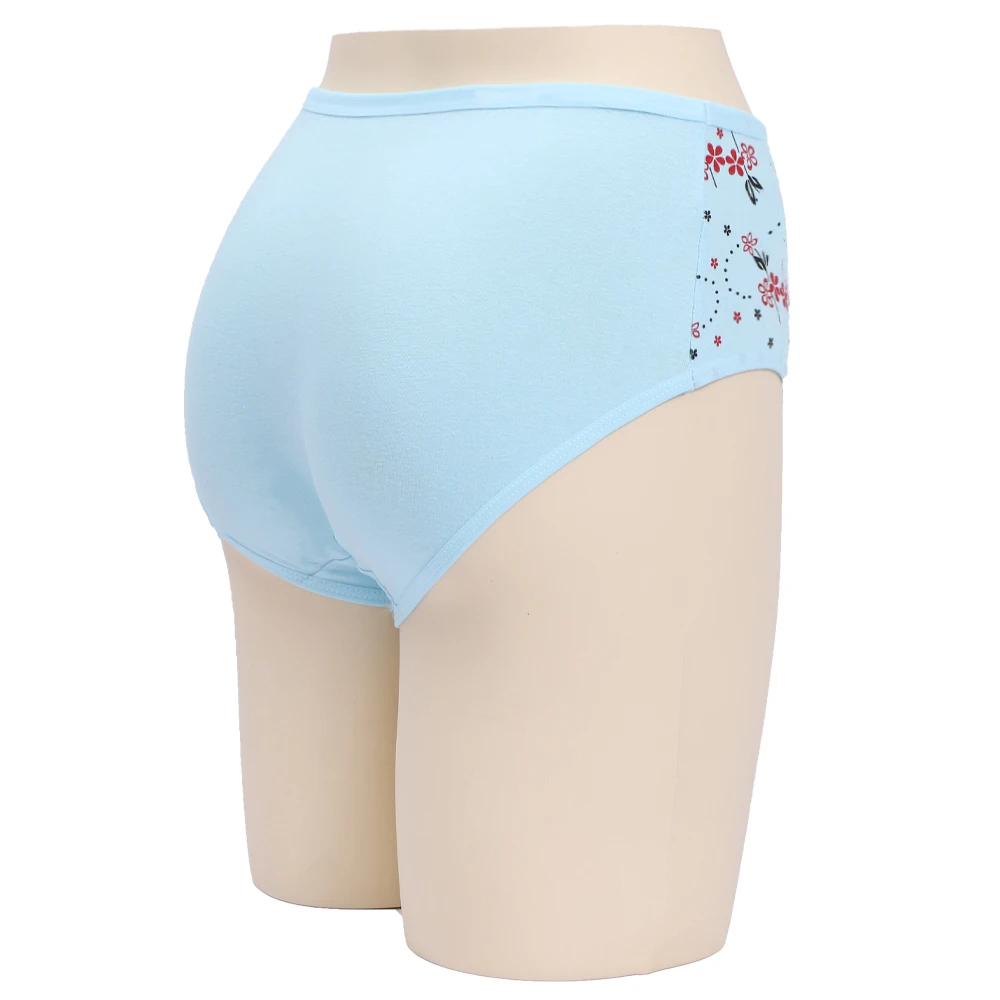 UOKIN Basic ladies underwear panties for plus sized women cotton panties 8 colors mix floral print underwear A9421