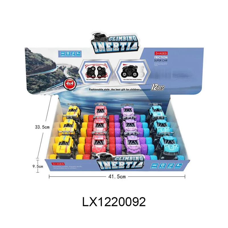 Pull Back Car Mini Pullback Off-Road Vehicle Double Inertial Diecast Cars Toy