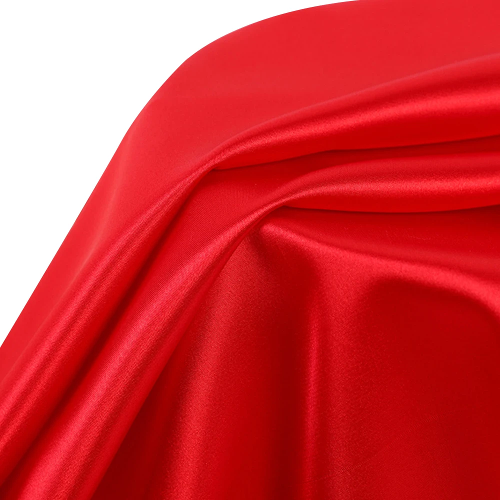 90 Polyester 10 Spandex Stretch Knit Fabric High Quality Silky Soft and Smooth Shiny Dress Fabric