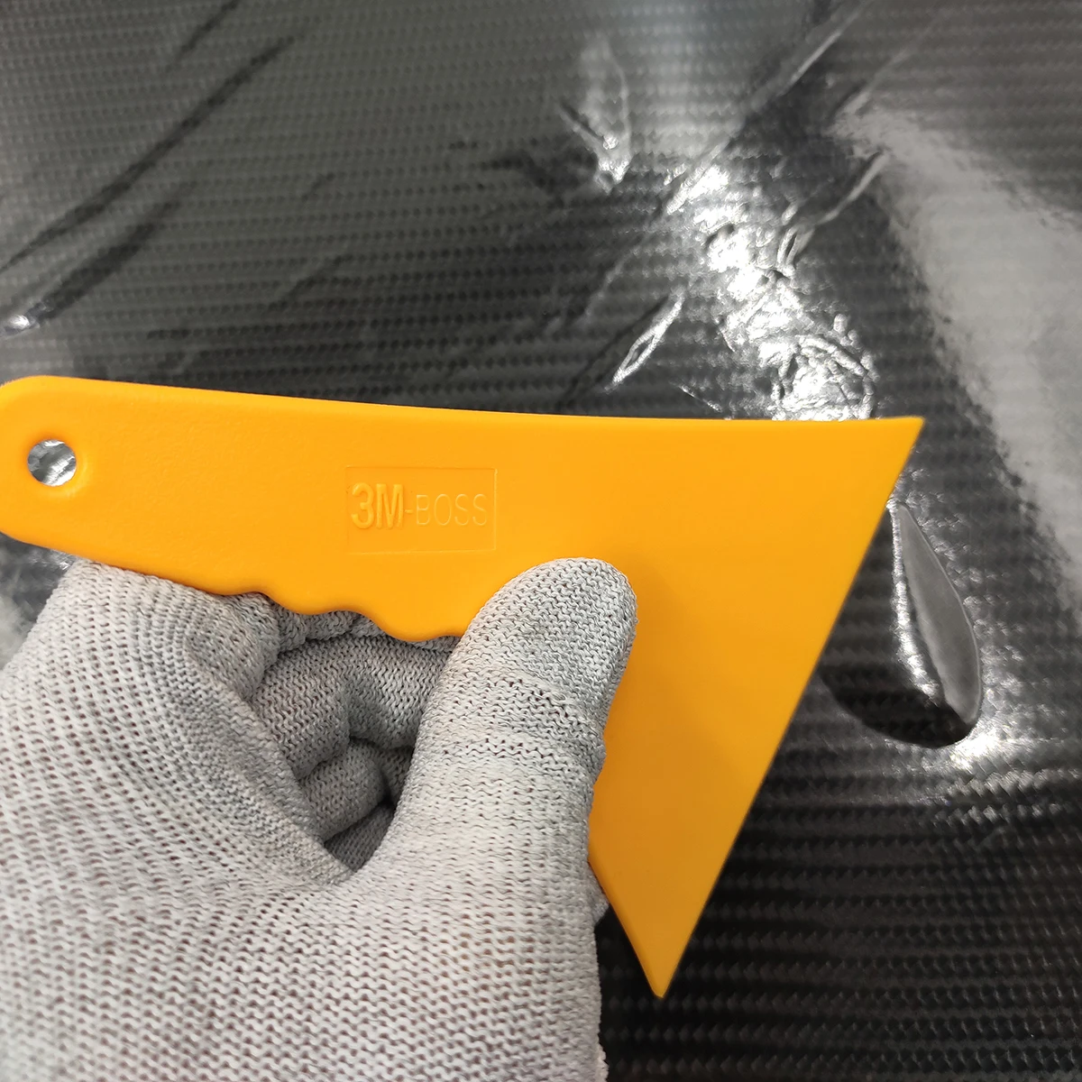 Tri-Edge Go Corner Squeegee Hard Card Window Tint Film Install Tools A01S