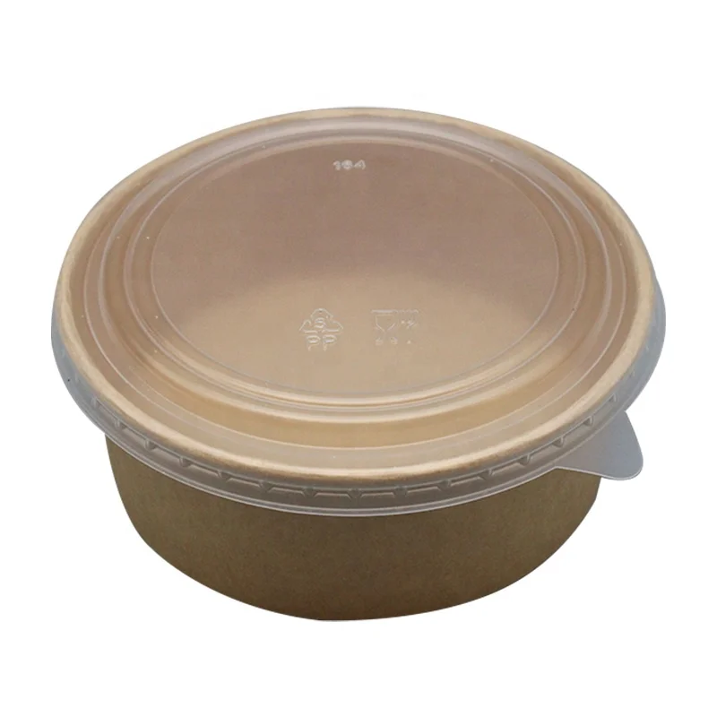 zhejiang paper papier  eco packaging 1100ml kraft paper containers 32oz bowl paper food cups vasos de papel para cafe