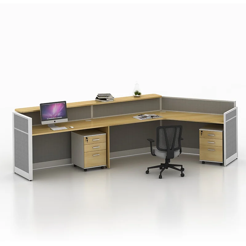 Modern Office Furniture China 4 people office desk workstation Privacy Screen office partitions table workstation