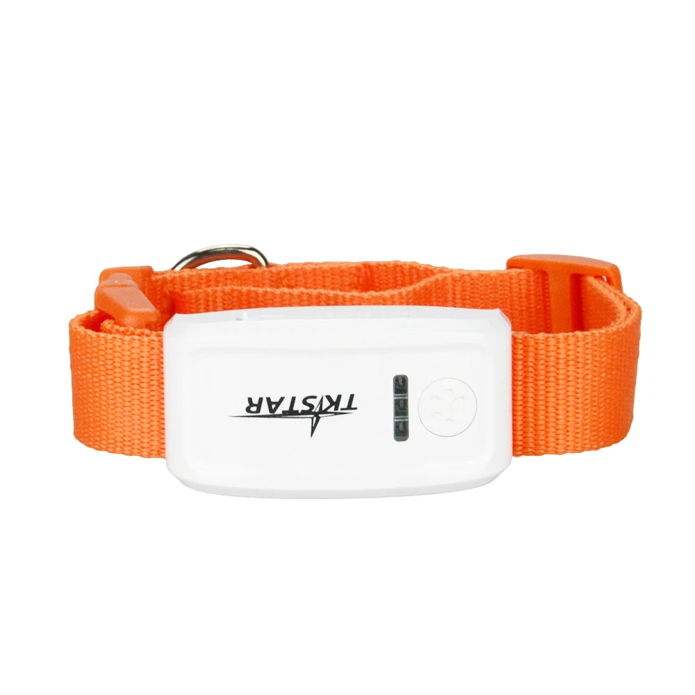 100% Original tkstar TK909 Pet GPS GSM GPRS Tracker Locator GPS Tracking Device with Collar for Dog Cat Free Web APP tracking
