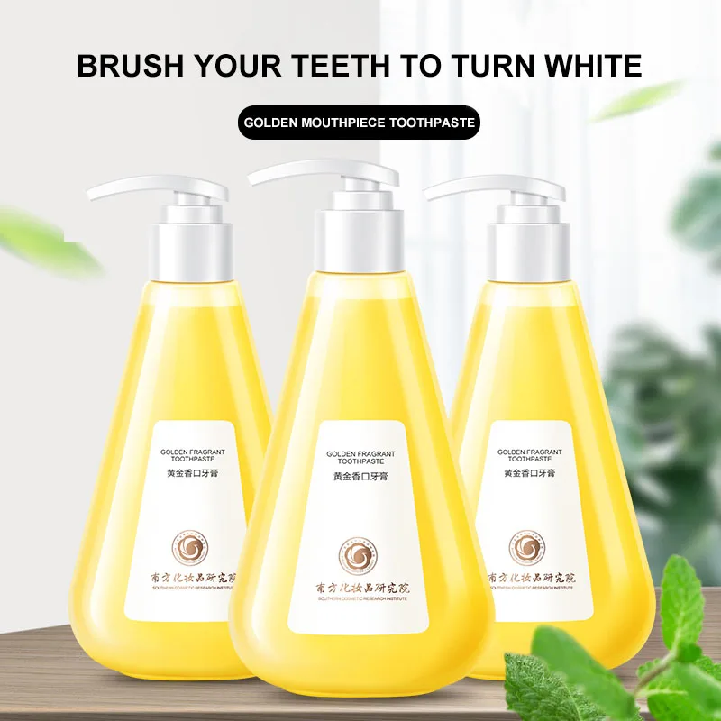 220 g Anti-plaque / Anti-decayed teeth Toothpaste OEM Private Brand Whitening Organic Gold tooth paste