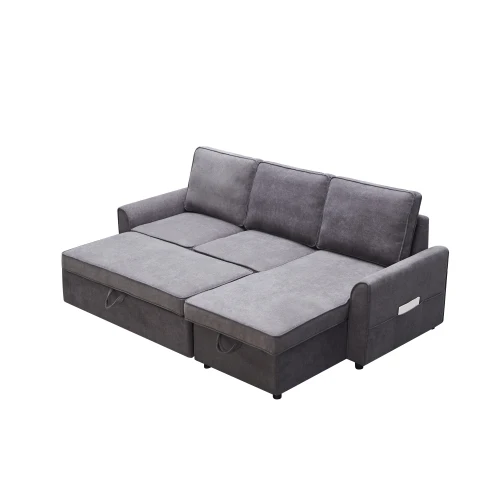 Manufacturer Armchair Bed modern sectional pulled out L shape sofa come in bed romantic sofa convertible bed for sitting room