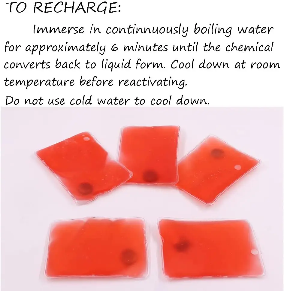 PVC reusable instant magic heat pack warming gel click heat pack hot pack body warmer hand warmer