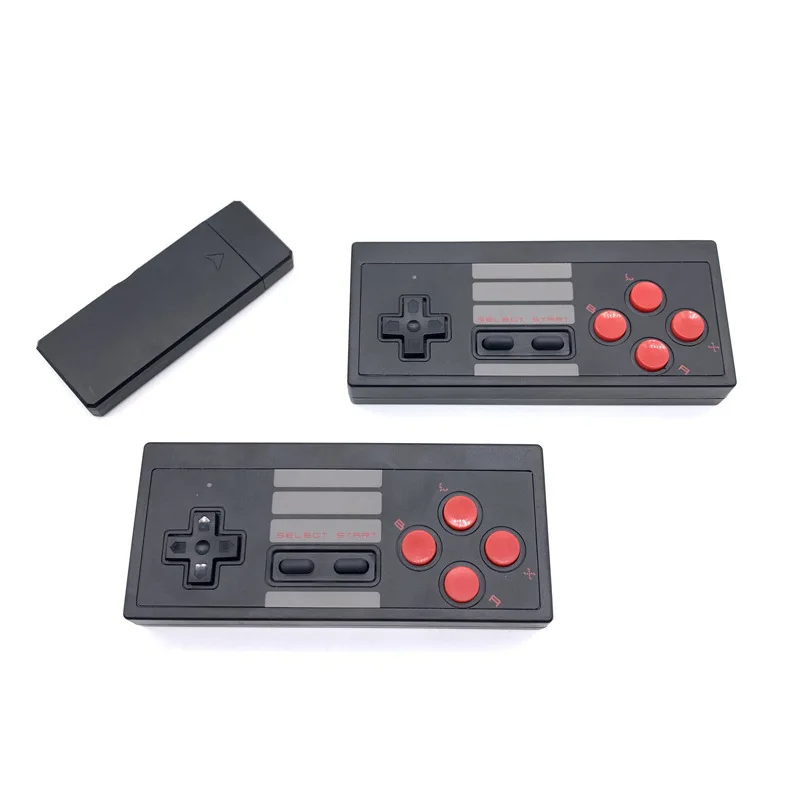 Hot Selling Mini Game Console USB Wireless U03 Handheld TV Video Game Console Build In 621 8 Bit Retro Game Console Dual Gamepad