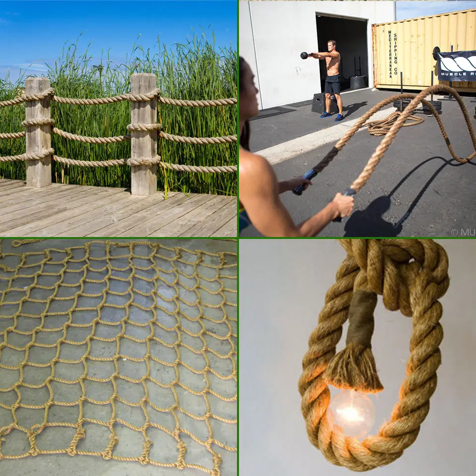 Real Manila Rope Abaca Packing Strands of High Breaking Force 3/4' 1/2'