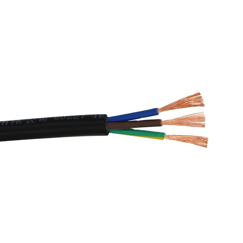 Оптовая цена полный медный кабель сигнала RVV3 * 0.75mm2 18awg 3-жильный инженерно-установка с помощью силовые