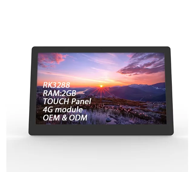 Ultra thin HD 4K 8K advertising design lcd panel media player display CMS bus touch screen digital signage