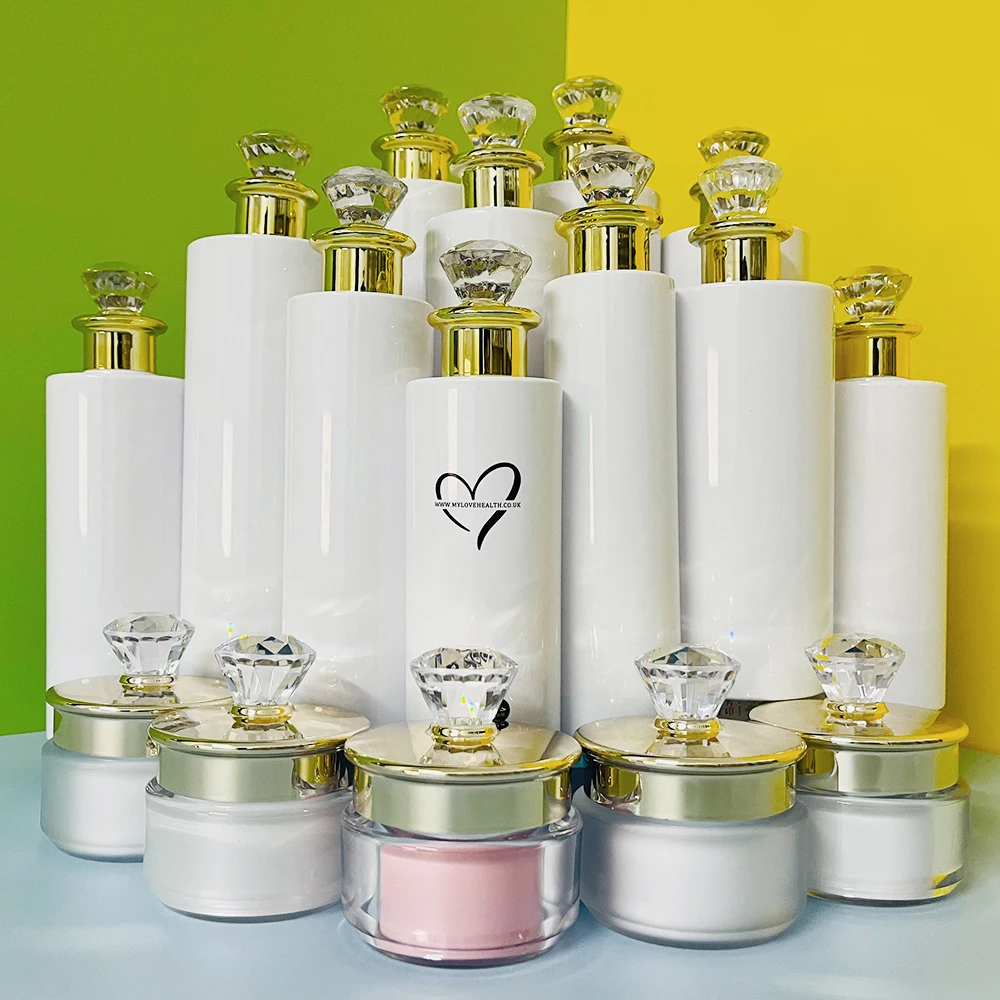 100ml 150ml 200ml 250ml bottle 300ml 400ml 500ml High-end PET white refillable makeup remover bottle Round toner plastic bottle