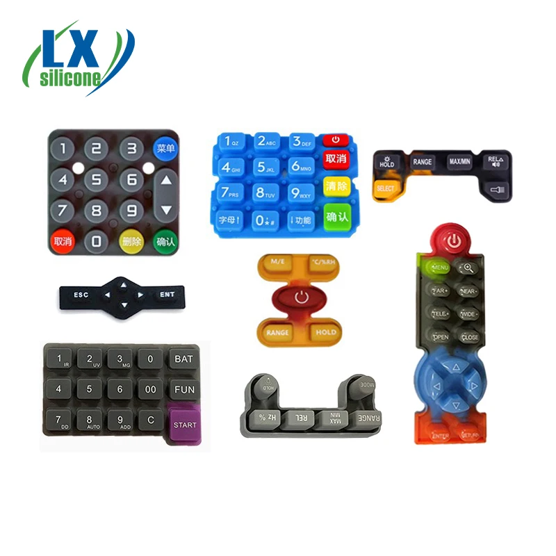 Illumination Silicone Rubber Keypad Silicone Push Button