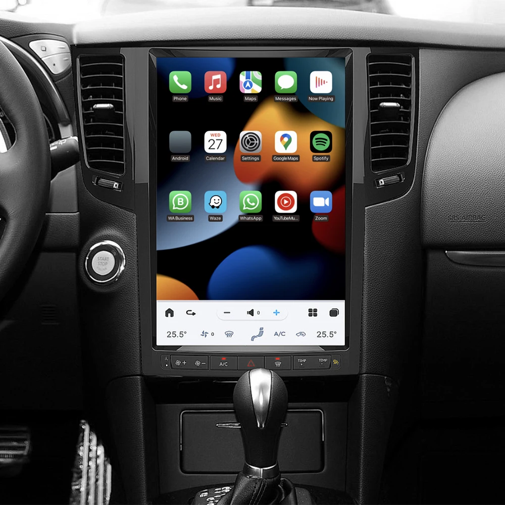 ZWNAV Car Radio Multimedia Player Head Unit Touch Screen Android For Infiniti QX70 2013-2019 GPS Navi Stereo Carplay For Car