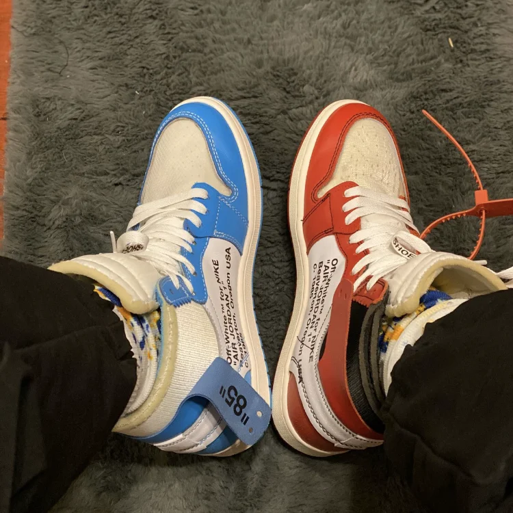 Nike Popular fashion Brand Air Jordan 1 High OG Red White Blue AJ1 Basketball Sports shoes Running Nike Sneakers