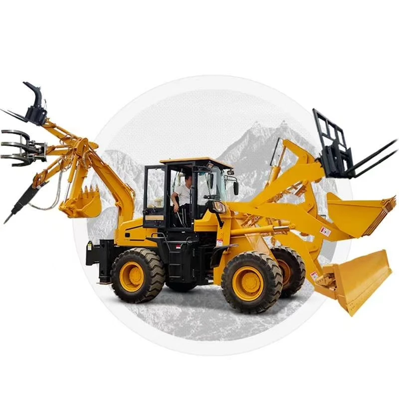  QZ20-25 CE approved hydraulic 2.5 ton 1.1cbm backhoe loader for factory