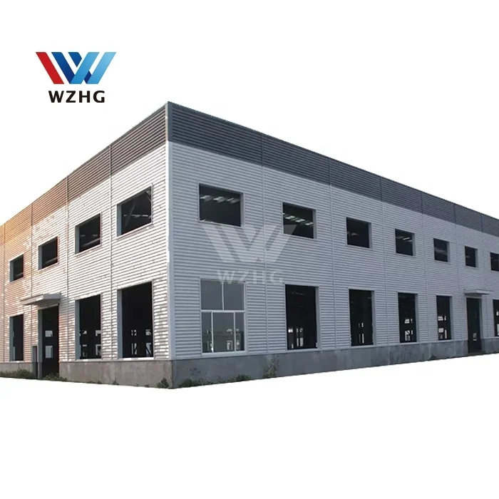 Large span heavy steel structure prefabricated workshop house building construction (1600425923808)