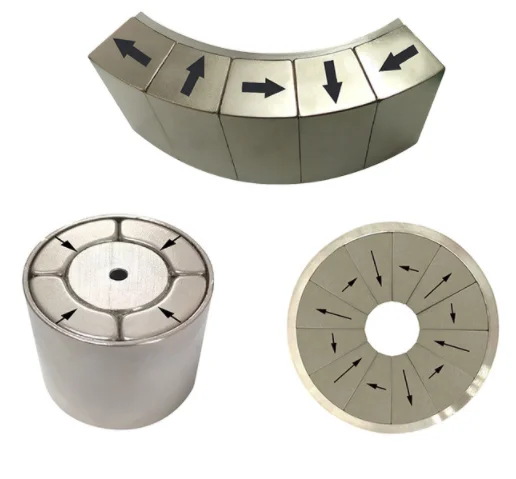 Strong permanent Neodymium Halbach Array Magnet Ndfeb Arc Magnet assembly