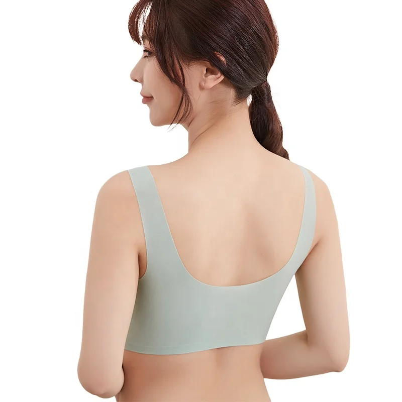 Wholesale New Seamless Thai Latex Bra Women Top Bra Wireless Underwear Soft Plus Size Lingerie