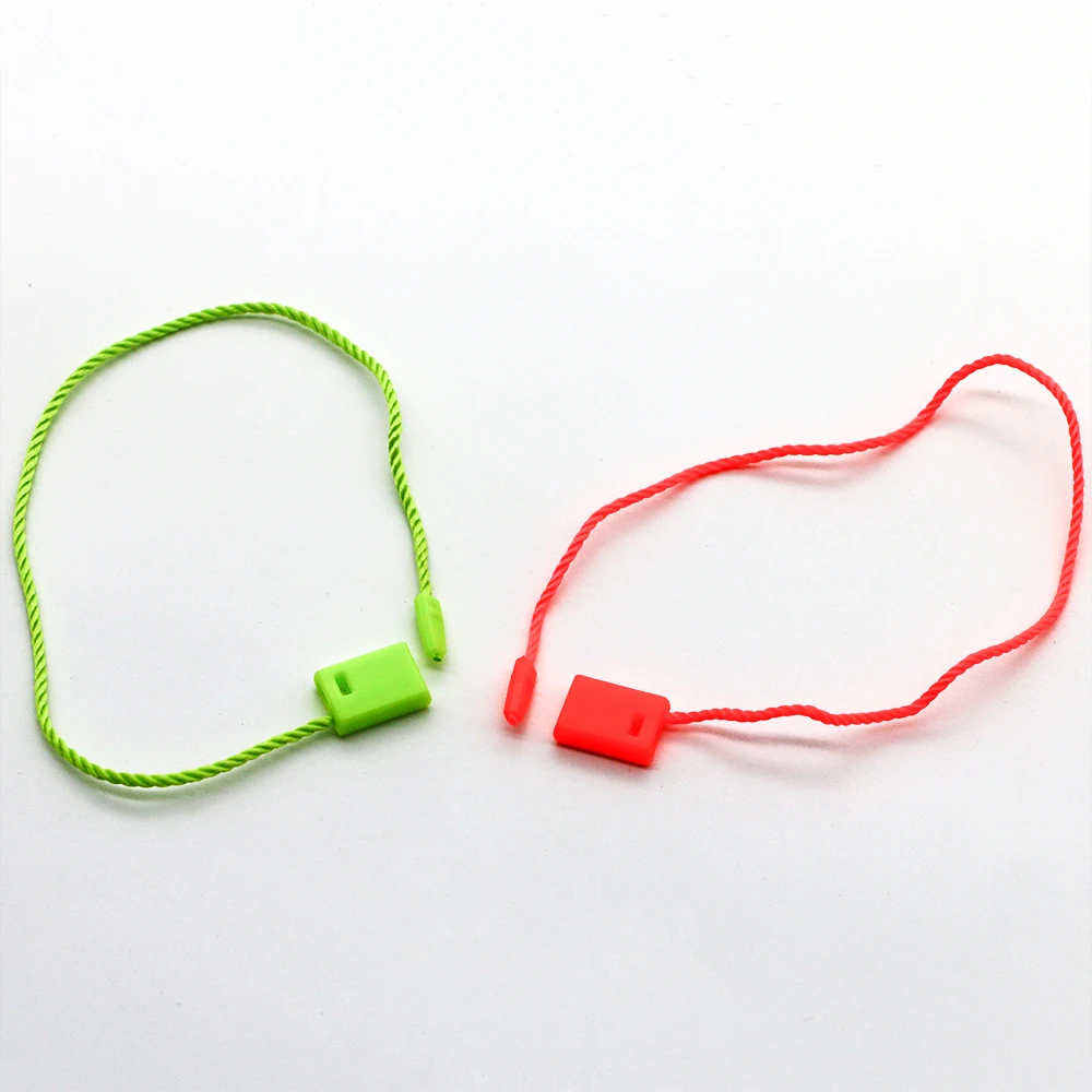 High Quality embossed hangtags custom jewelry labels  Lock Customized clothing plastic hang tag Security Hanging Tag