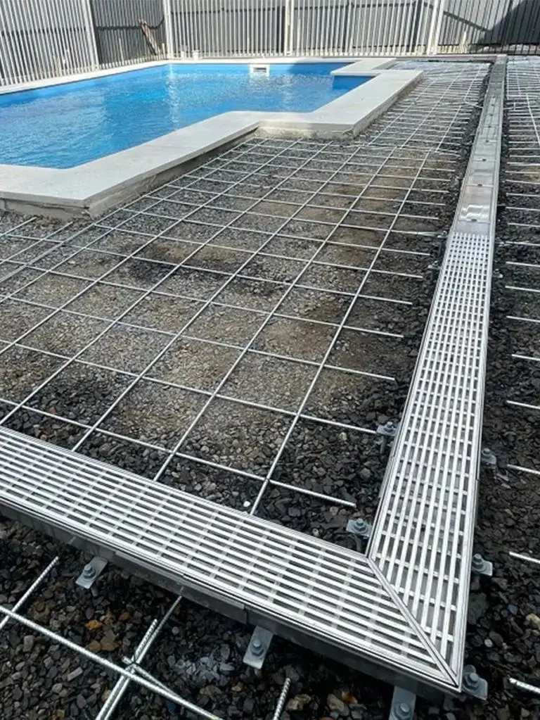 swimming pool trench drain anti slip stainless steel wedge wire linear grate